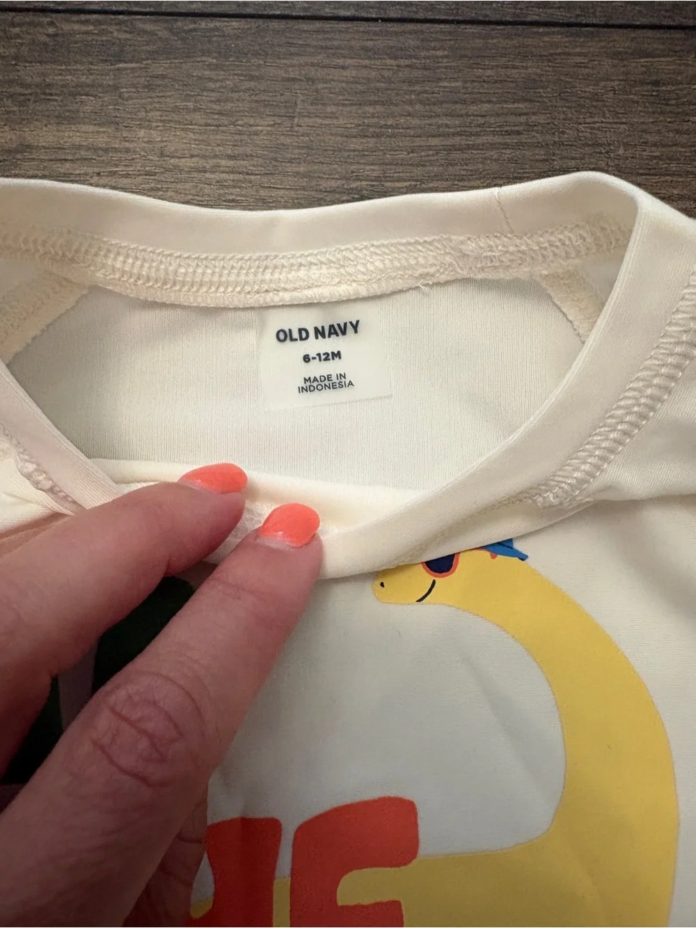 🌴 Old Navy Dinosaur Rash Guard Swim Set 6–12 Months